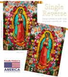 Our Lady of Guadalupe - Faith & Religious Inspirational Vertical Impressions Decorative Flags HG192338 Made In USA