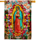 Our Lady of Guadalupe - Faith & Religious Inspirational Vertical Impressions Decorative Flags HG192338 Made In USA