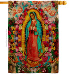 Our Lady of Guadalupe - Faith & Religious Inspirational Vertical Impressions Decorative Flags HG192338 Made In USA