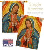 Lady of Guadalupe - Faith & Religious Inspirational Vertical Impressions Decorative Flags HG192339 Made In USA