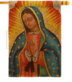 Lady of Guadalupe - Faith & Religious Inspirational Vertical Impressions Decorative Flags HG192339 Made In USA