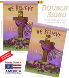 We Belive - Faith & Religious Inspirational Vertical Impressions Decorative Flags HG192372 Made In USA