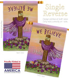 We Belive - Faith & Religious Inspirational Vertical Impressions Decorative Flags HG192372 Made In USA