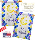 Eid Mubarak - Faith & Religious Inspirational Vertical Impressions Decorative Flags HG192393 Made In USA