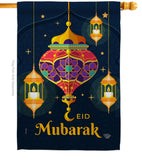 Eid Mubarak Festival - Faith & Religious Inspirational Vertical Impressions Decorative Flags HG192394 Made In USA