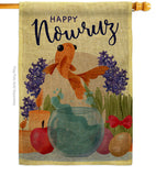 Happy Nowruz - Faith & Religious Inspirational Vertical Impressions Decorative Flags HG192442 Made In USA