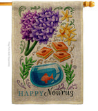 Persian New Year - Faith & Religious Inspirational Vertical Impressions Decorative Flags HG192443 Made In USA