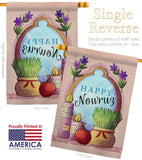 Celerate Nowruz - Faith & Religious Inspirational Vertical Impressions Decorative Flags HG192445 Made In USA