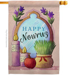 Celerate Nowruz - Faith & Religious Inspirational Vertical Impressions Decorative Flags HG192445 Made In USA