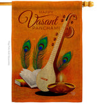 Vasant Panchami - Faith & Religious Inspirational Vertical Impressions Decorative Flags HG192451 Made In USA