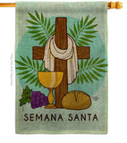 Blessing Semana Santa - Faith & Religious Inspirational Vertical Impressions Decorative Flags HG192460 Made In USA