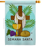 Blessing Semana Santa - Faith & Religious Inspirational Vertical Impressions Decorative Flags HG192460 Made In USA