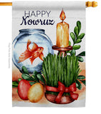 Nowruz - Faith & Religious Inspirational Vertical Impressions Decorative Flags HG192462 Made In USA