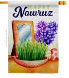 Nowruz Holiday - Faith & Religious Inspirational Vertical Impressions Decorative Flags HG192466 Made In USA