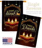 Celerate Diwali - Faith & Religious Inspirational Vertical Impressions Decorative Flags HG192473 Made In USA
