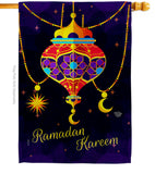 Ramadan Greeting - Faith & Religious Inspirational Vertical Impressions Decorative Flags HG192487 Made In USA