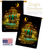 Happy Ramadan Wishes  - Faith & Religious Inspirational Vertical Impressions Decorative Flags HG192488 Made In USA