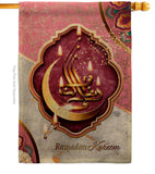 Happy Ramadan Kareem - Faith & Religious Inspirational Vertical Impressions Decorative Flags HG192495 Made In USA