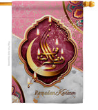 Happy Ramadan Kareem - Faith & Religious Inspirational Vertical Impressions Decorative Flags HG192495 Made In USA