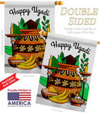 Celebrate Ugadi - Faith & Religious Inspirational Vertical Impressions Decorative Flags HG192506 Made In USA