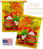 Happy Pongal - Faith & Religious Inspirational Vertical Impressions Decorative Flags HG192507 Made In USA