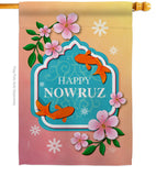 International Nowruz Day - Faith & Religious Inspirational Vertical Impressions Decorative Flags HG192512 Made In USA