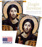 Christ Pantocrator - Faith & Religious Inspirational Vertical Impressions Decorative Flags HG192561 Made In USA