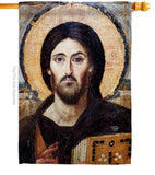 Christ Pantocrator - Faith & Religious Inspirational Vertical Impressions Decorative Flags HG192561 Made In USA