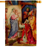 The Visit Of The Wise Men - Faith & Religious Inspirational Vertical Impressions Decorative Flags HG192564 Made In USA