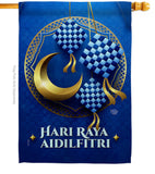 Hari Raya Aidilfitri - Faith & Religious Inspirational Vertical Impressions Decorative Flags HG192570 Made In USA