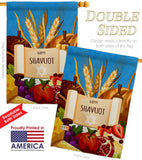 Celebrates Shavuot - Faith & Religious Inspirational Vertical Impressions Decorative Flags HG192607 Made In USA