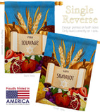 Celebrates Shavuot - Faith & Religious Inspirational Vertical Impressions Decorative Flags HG192607 Made In USA