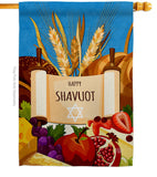 Celebrates Shavuot - Faith & Religious Inspirational Vertical Impressions Decorative Flags HG192607 Made In USA