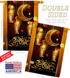 Blessed Eid - Faith & Religious Inspirational Vertical Impressions Decorative Flags HG192689 Made In USA