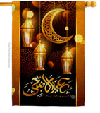 Blessed Eid - Faith & Religious Inspirational Vertical Impressions Decorative Flags HG192689 Made In USA