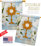 Corpus Christi - Faith & Religious Inspirational Vertical Impressions Decorative Flags HG192706 Made In USA