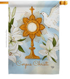 Corpus Christi - Faith & Religious Inspirational Vertical Impressions Decorative Flags HG192706 Made In USA