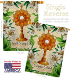 Lilys Corpus Christi - Faith & Religious Inspirational Vertical Impressions Decorative Flags HG192707 Made In USA