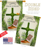 Happy Palm Sunday - Faith & Religious Inspirational Vertical Impressions Decorative Flags HG192714 Made In USA