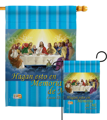 La Ultima Cena - Faith & Religious Inspirational Vertical Impressions Decorative Flags HG103045S Made In USA