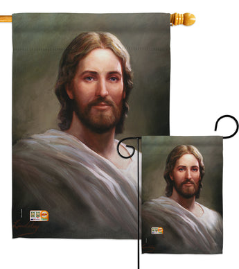 Our Savior - Faith & Religious Inspirational Vertical Impressions Decorative Flags HG103047 Made In USA