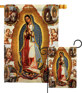 Our Lady of Guadalupe - Faith & Religious Inspirational Vertical Impressions Decorative Flags HG103057 Made In USA