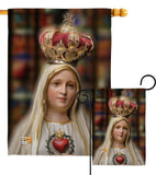 Our Lady of Fatima - Faith & Religious Inspirational Vertical Impressions Decorative Flags HG103058 Made In USA