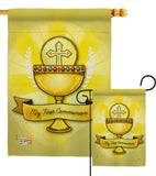 My Holy Communion - Faith & Religious Inspirational Vertical Impressions Decorative Flags HG103065 Made In USA