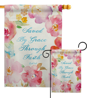 Saved by Grace - Impressions Decorative Garden Flag G153066-BO