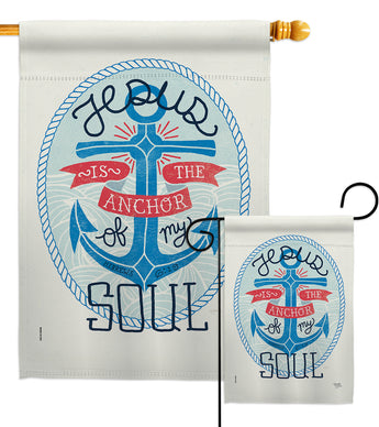 Jesus is the Anchor - Impressions Decorative Garden Flag G153070-BO
