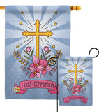 Holy Communion - Faith & Religious Inspirational Vertical Impressions Decorative Flags HG137212 Made In USA