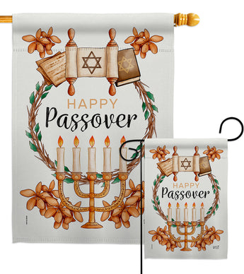 Passover - Faith & Religious Inspirational Vertical Impressions Decorative Flags HG137259 Made In USA