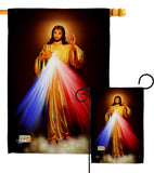 Jesus Divina Misericordia - Faith & Religious Inspirational Vertical Impressions Decorative Flags HG192159 Made In USA