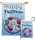 Happy Passover - Faith & Religious Inspirational Vertical Impressions Decorative Flags HG192318 Made In USA